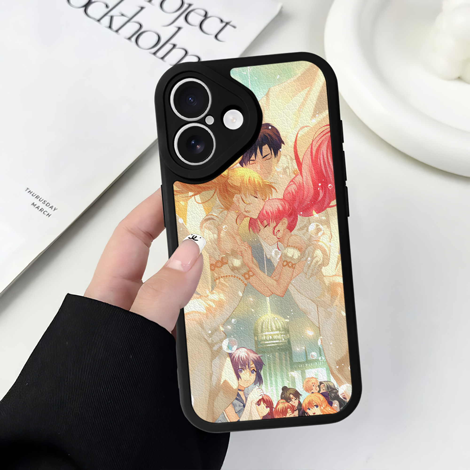 （画像用） 美少女戦士セーラームーン Sailor Moon 【iPhone 16シリーズ対応】シリコンスマホケース（レザー調） 材質：シリコン